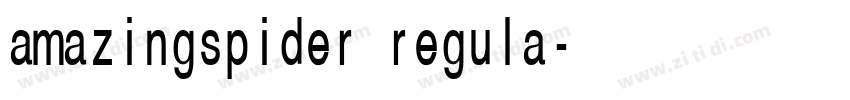 amazingspider regula字体转换 amazingspider regula字体转换